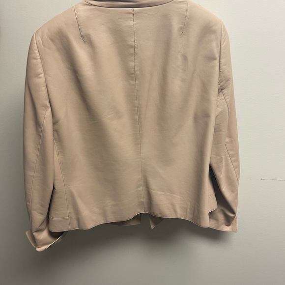 Akris Punto Tan Leather Jacket - Picture 2 of 7